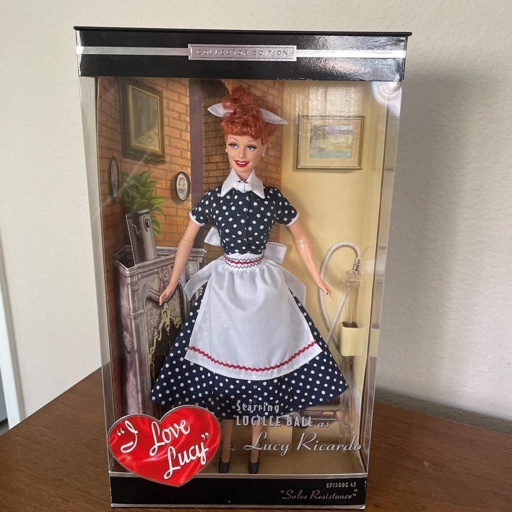 Vintage I Love Lucy Barbie Doll, Sales Resistance, Episode 45, Lucille Ball,